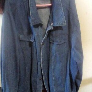 Mens 5x blue denim jacket
